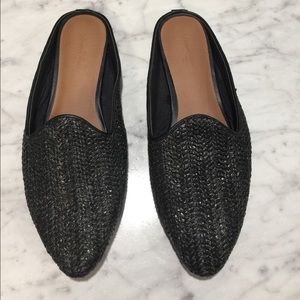 Universal Thread Woven Raffia Slip-on/ Loafer- Blk